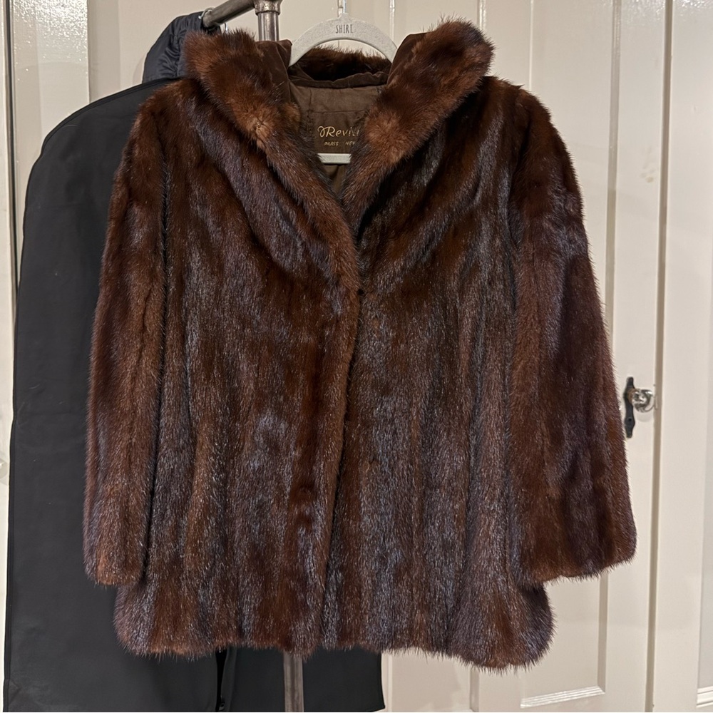 Vintage Fur Jacket with hood